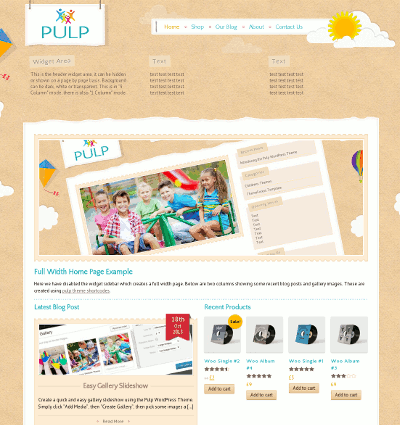 Pulp - Templare Responsive WordPress Creativo Blog & Shop